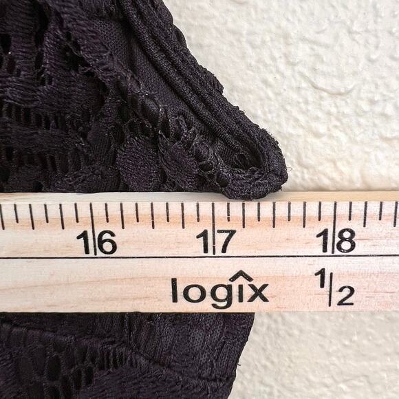 En Focus Studio Womens Black Sleeveless Lace Lined Dress Size 6 - Picture 8 of 10